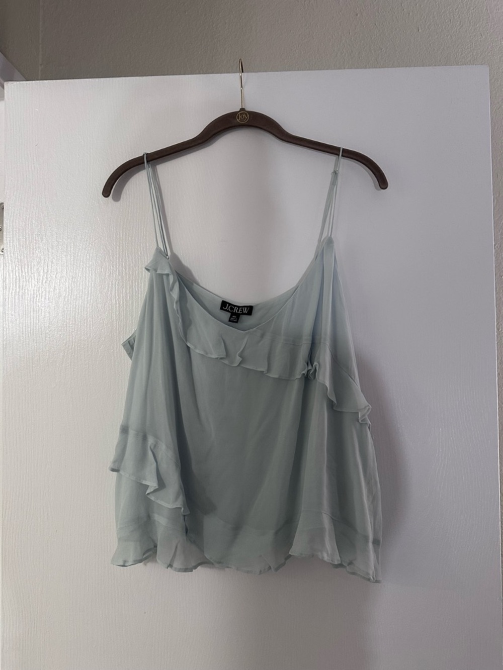 J.Crew Drapey Ruffle Cami - Picture 2 of 7